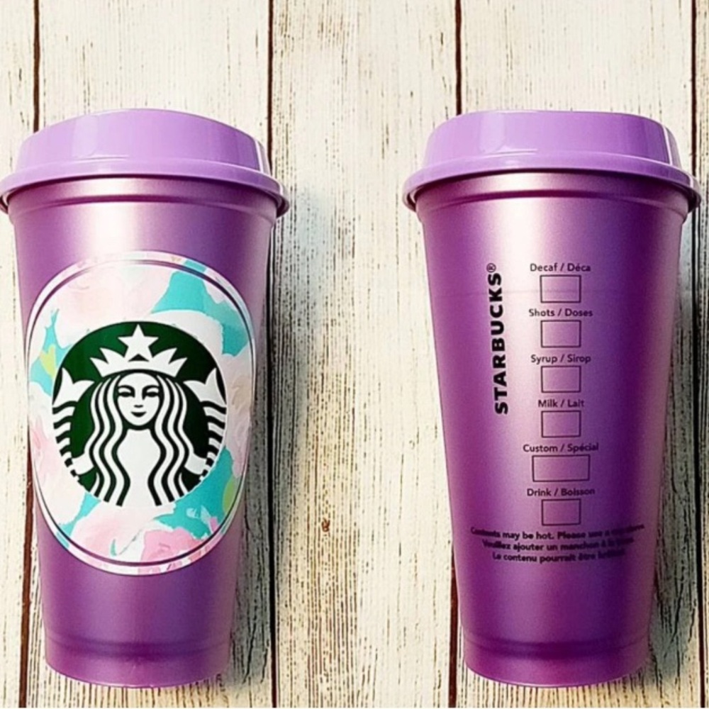 Starbucks Lavender Tumbler with Logo